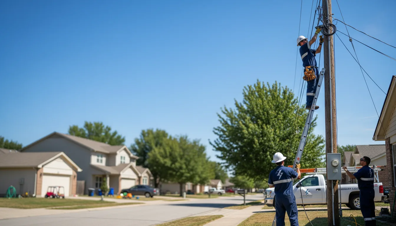 Residential electrician providing installation services in Pace, MS